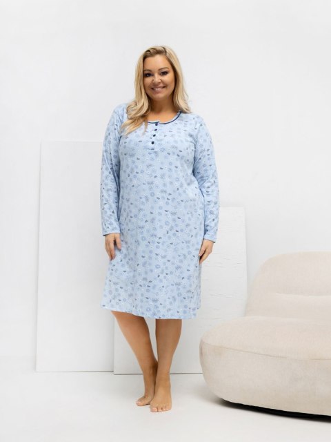 Koszula nocna-DU-KN-FP-604.10-jasny niebieski