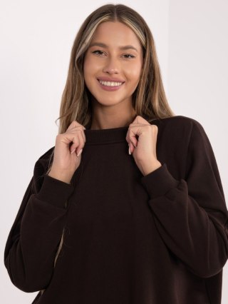 Sukienka-RV-SK-6019.67-ciemny brązowy