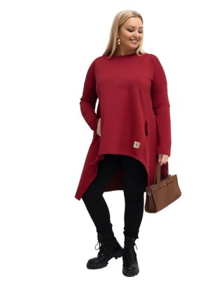 Tunika-RV-TU-5042.09X-bordowy