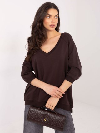 Bluza-RV-BL-5676.09-ciemny brązowy