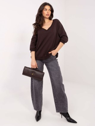 Bluza-RV-BL-5676.09-ciemny brązowy