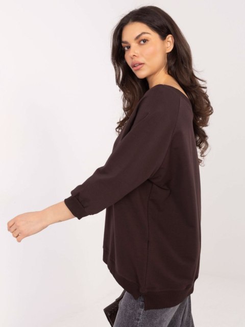 Bluza-RV-BL-5676.09-ciemny brązowy