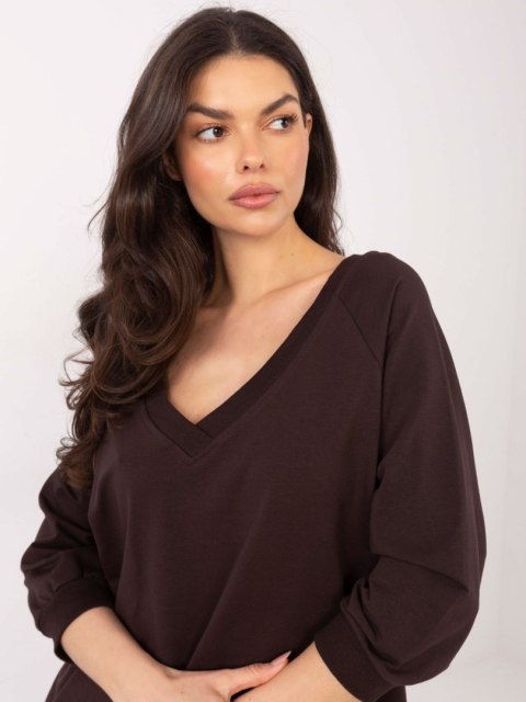 Bluza-RV-BL-5676.09-ciemny brązowy