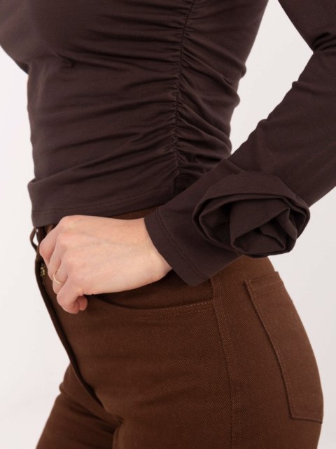 Bluzka-IT-BZ-22079.55-ciemny brązowy