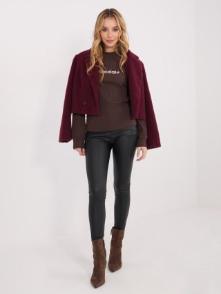 Bluzka-RV-BZ-A1051.96-ciemny brązowy