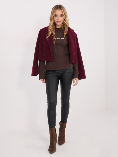 Bluzka-RV-BZ-A1051.96-ciemny brązowy