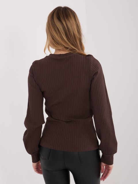 Bluzka-RV-BZ-A1051.96-ciemny brązowy