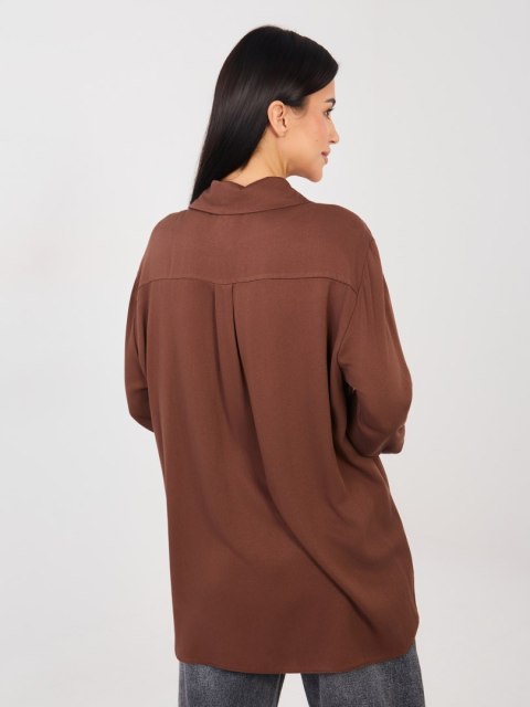 Koszula-LK-KS-510197.12P-brązowy