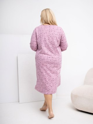 Koszula nocna-DU-KN-FP-607.04P-ciemny różowy