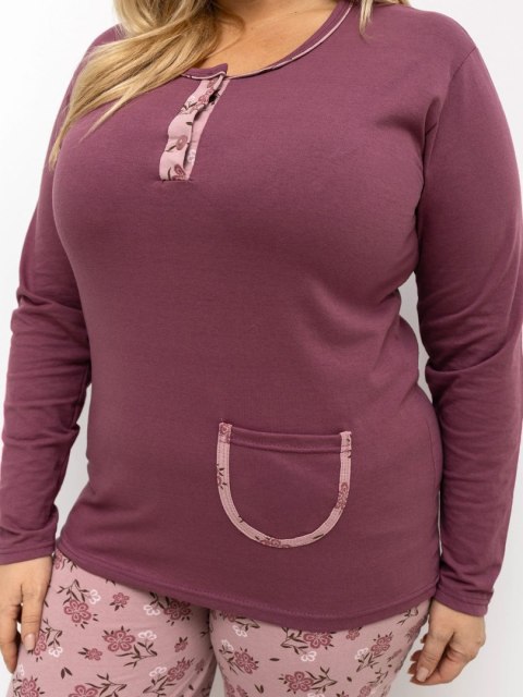 Piżama-DU-PI-FP-508.57-ciemny różowy