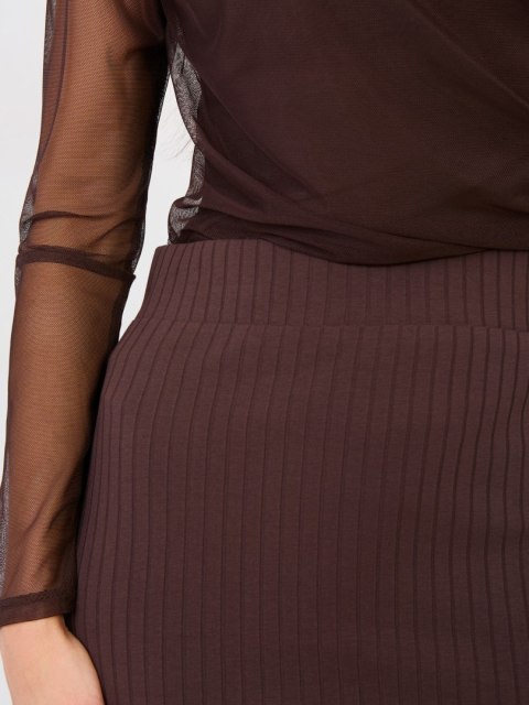 Spódnica-RV-SD-A1058.71-ciemny brązowy