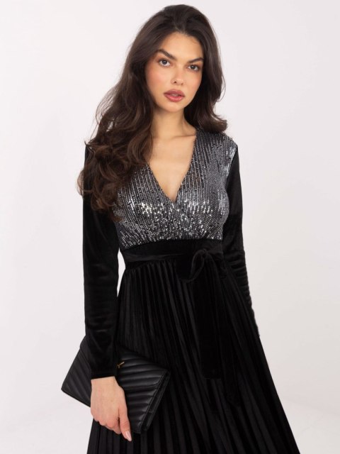 Sukienka-IT-SK-16919.04P-czarno-srebrny