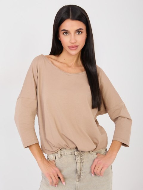 Bluzka-RV-BZ-A1091.16-ciemny bezowy
