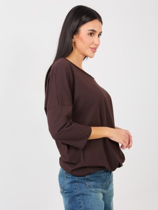 Bluzka-RV-BZ-A1091.16-ciemny brązowy