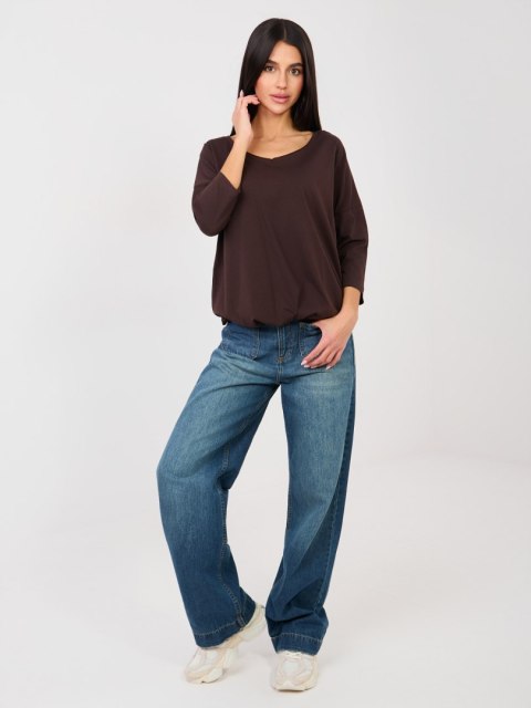 Bluzka-RV-BZ-A1091.16-ciemny brązowy