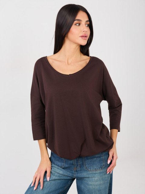 Bluzka-RV-BZ-A1091.16-ciemny brązowy