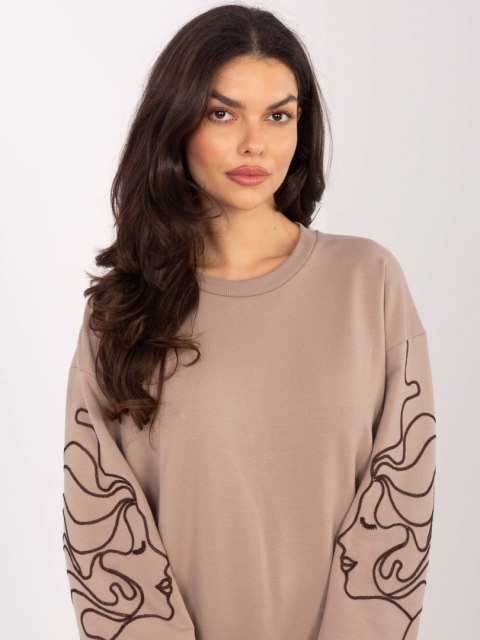 Bluzka-RV-BZ-A176.56-ciemny bezowy