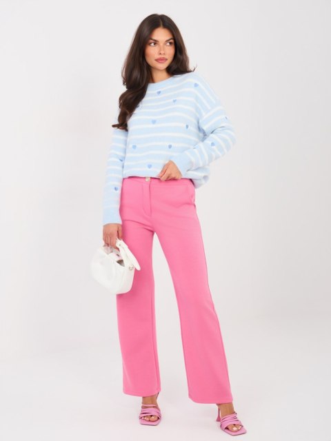 Spodnie-IT-SP-22209.15-ciemny różowy