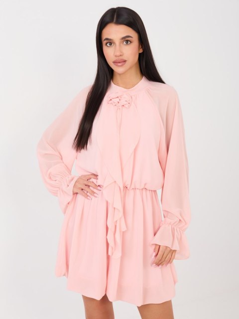 Sukienka-MI-SK-A1554.67-brzoskwiniowy