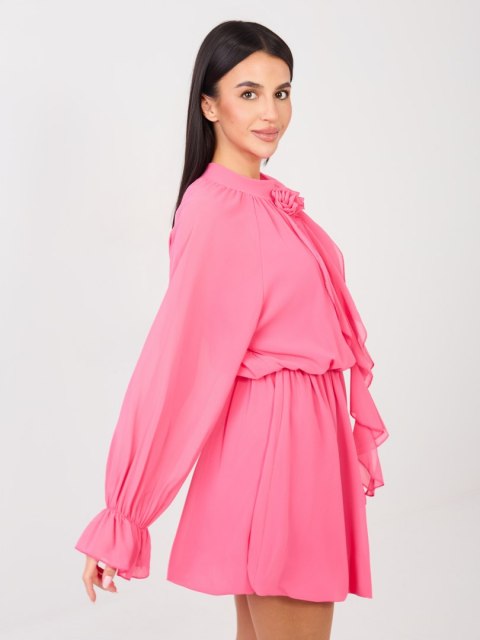 Sukienka-MI-SK-A1554.67-ciemny różowy