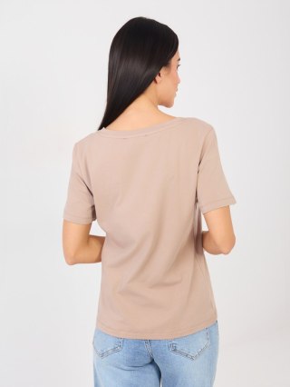 T-shirt-RV-TS-A1095.33-ciemny bezowy