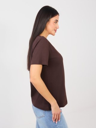 T-shirt-RV-TS-A1095.33-ciemny brązowy