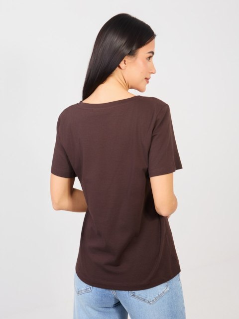 T-shirt-RV-TS-A1095.33-ciemny brązowy