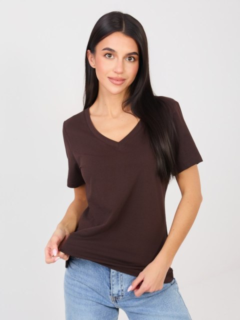 T-shirt-RV-TS-A1095.33-ciemny brązowy