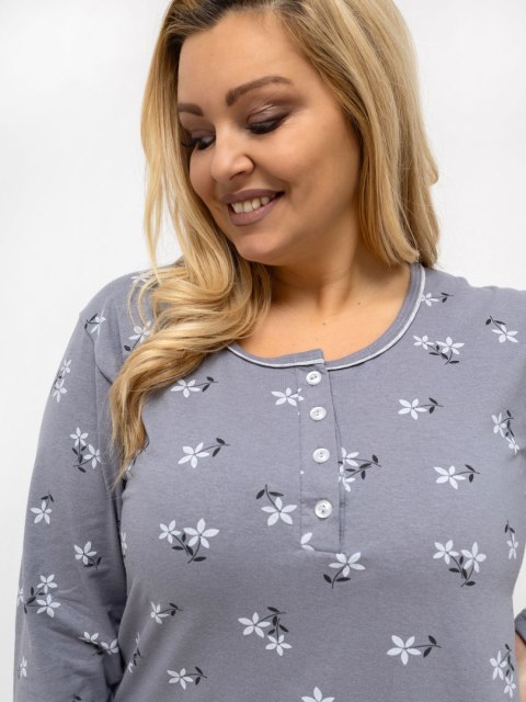 Koszula nocna-DU-KN-FP-606.09-ciemny szary