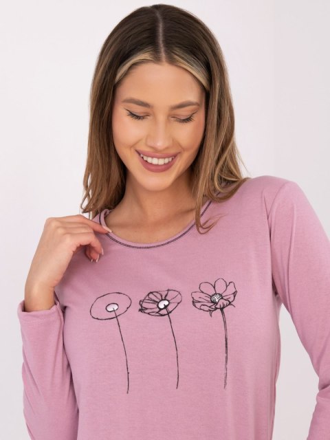 Piżama-DU-PI-FP-003.99P-ciemny różowy