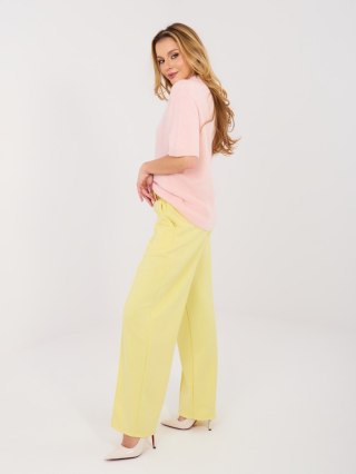 Spodnie-MI-SP-K104.14-jasny żółty