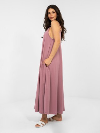 Sukienka-RV-SK-A1088.29-ciemny różowy