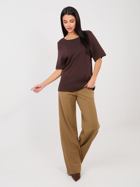 T-shirt-RV-TS-A1090.30-ciemny brązowy