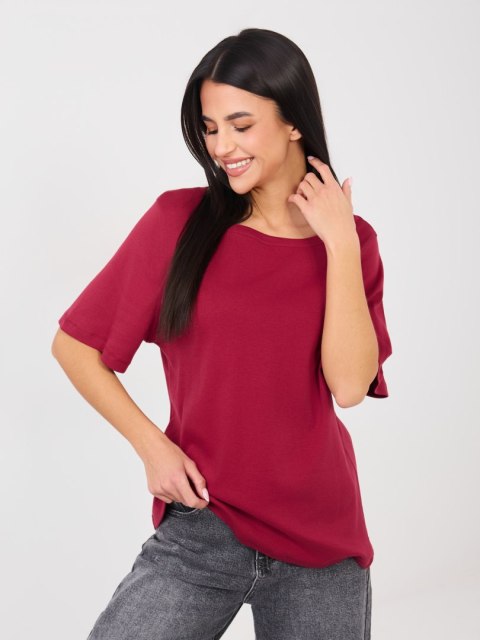 T-shirt-RV-TS-A1090.30-bordowy