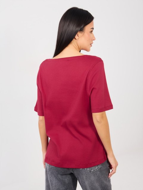 T-shirt-RV-TS-A1090.30-bordowy