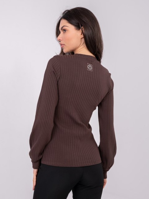 Bluzka-RV-BZ-A1052.00-ciemny brązowy