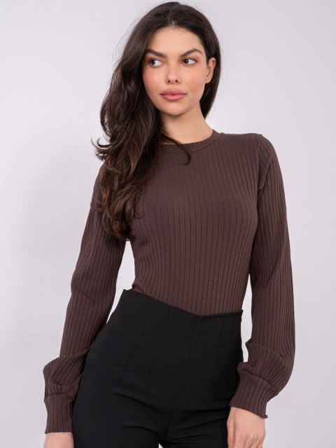Bluzka-RV-BZ-A1052.00-ciemny brązowy