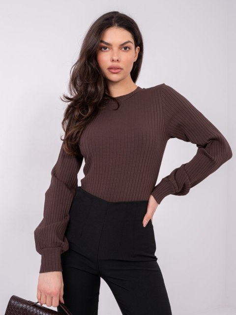 Bluzka-RV-BZ-A1052.00-ciemny brązowy