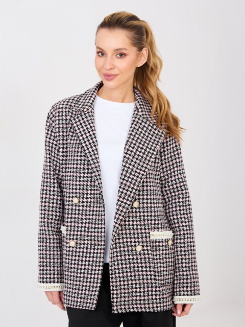 Marynarka-LK-MA-510149.93-czarno-różowy