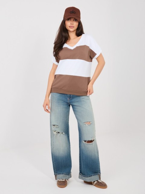 Bluzka-RV-BZ-A1214.89-biało-brązowy