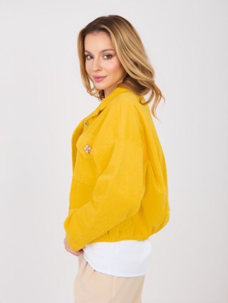 Kurtka-IT-KR-FL10163.10-ciemny żółty