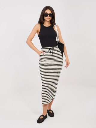 Spódnica-D12127M50254A-jasny beżowy