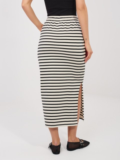 Spódnica-D12127M50254A-jasny beżowy