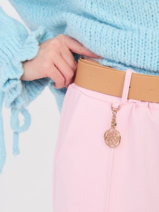 Spodnie-MI-SP-K104.14-jasny różowy