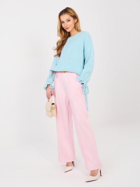 Spodnie-MI-SP-K104.14-jasny różowy