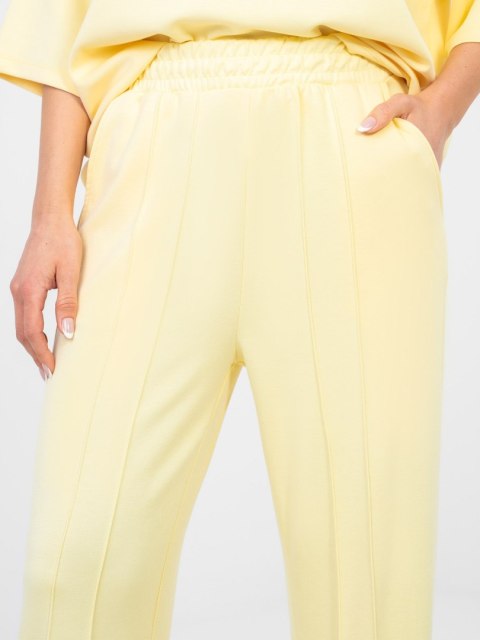 Spodnie dresowe-RV-DR-A1062.08-jasny żółty