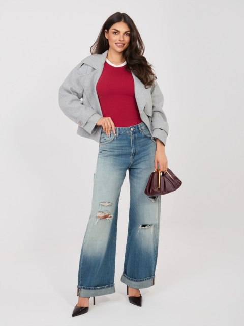 Top-D16197AJ02864A-ciemny czerwony