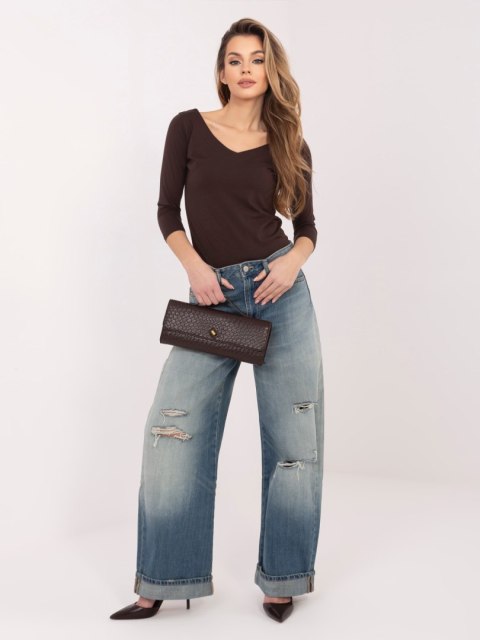 Bluzka-RV-BZ-A1190.16-ciemny brązowy