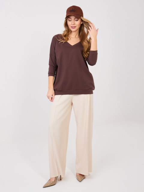 Bluzka-RV-BZ-A1192.71-ciemny brązowy