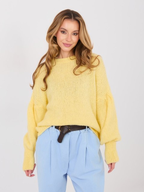 Sweter-MI-SW-0302.18-jasny żółty